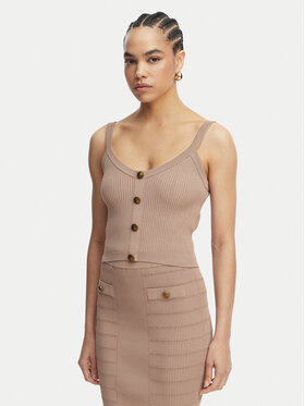 Guess Guess Топ W5YR10 Z0130 Коричневий Regular Fit