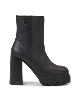 Tommy Jeans Bokacsizma Tommy Jeans Tjw High Heel Ankle EN0EN02256 Fekete