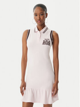 Juicy Couture Juicy Couture Vestido de verano Juicy Peplum JCGED126016 Rosa Regular Fit