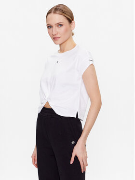 Converse Converse Футболка Star Chevron Twist 10024546-A02 Білий Cropped Fit
