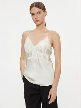 TWINSET TWINSET Τοπ 232TT2061 Εκρού Slim Fit