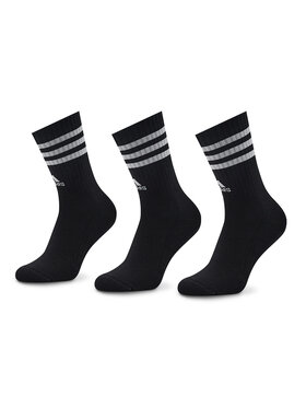 adidas Dlhé ponožky adidas 3-Stripes Cushioned Crew Socks 3 Pairs IC1321 Čierna