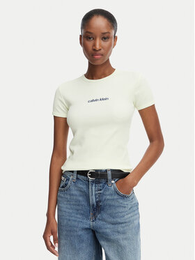 Calvin Klein Jeans Calvin Klein Jeans Camiseta LV047G816G Crema Slim Fit