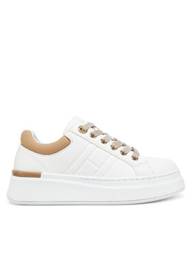 Tommy Hilfiger Sneakersy Tommy Hilfiger Low Cut Lace-Up Sneaker T3A9-33751-1355 M Biela