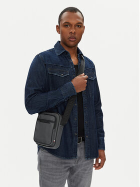 Tommy Hilfiger Мъжка чантичка Tommy Hilfiger Th Repreve Mini Reporter AM0AM13465 Сив