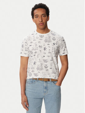 Polo Ralph Lauren Polo Ralph Lauren Camiseta 710B21924001 Blanco Custom Slim Fit
