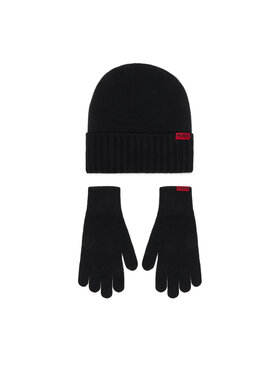 HUGO Set mănuși și căciulă HUGO Xanti 50572144 Negru