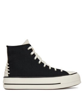 Converse Kedas Converse Chuck Taylor All Star Lift Platform Crafted Laces A12552C Melns