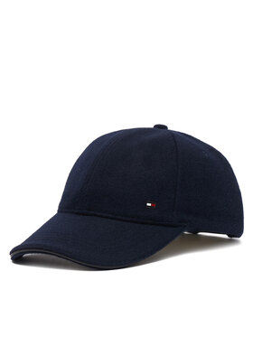 Tommy Hilfiger Kapa s šiltom Tommy Hilfiger Dc Wool 6 Panel AM0AM14851 Mornarsko modra