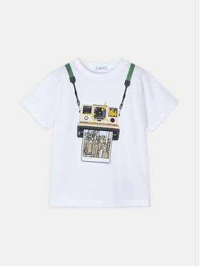 Mayoral Mayoral Marškinėliai 3044 Balta Regular Fit