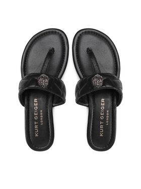 Kurt Geiger Flip flop Kurt Geiger Kensington T-Bar Sandal 8651400109 Negru