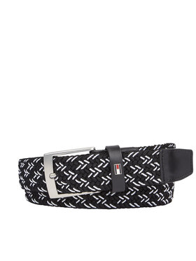 Tommy Hilfiger Pánsky opasok Tommy Hilfiger Adan 3.5 Elastic AM0AM12051 Čierna