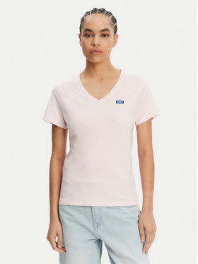 HUGO HUGO Футболка Classic 50513667 Світло-рожевий Slim Fit