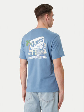 Guess Jeans Guess Jeans T-Shirt M6GIC0 K8HM0 Μπλε Regular Fit