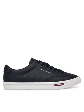 Tommy Hilfiger Tenisówki Tommy Hilfiger Vulc Core Rwb Long Lace Lth FM0FM05814 Granatowy