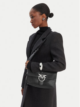 PINKO Kabelka PINKO Love One Slouchy Zip Classic AI 25-26 PLTT 105081 A2JG Čierna