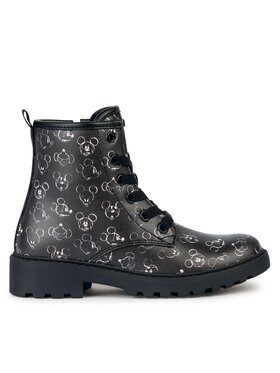 Geox Turistická obuv Geox J Casey Girl J2620D 00004 C9999 S Černá