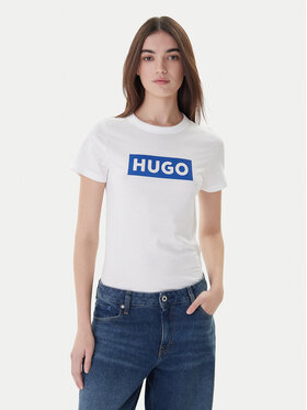 HUGO HUGO Футболка Classic 50510772 Білий Slim Fit