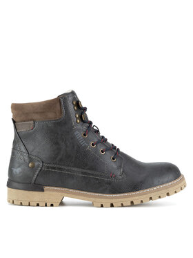 Mustang Šnurovacia obuv Mustang 4142-602 Sivá