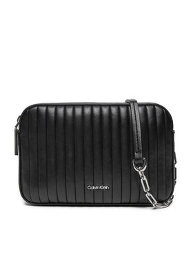 Calvin Klein Kabelka Calvin Klein Mini Line Quilt Camera Bag K60K613078 Čierna