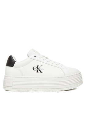 Calvin Klein Jeans Sneakers Calvin Klein Jeans Bold Flatf Low Lace Lth YW0YW01878 Weiß