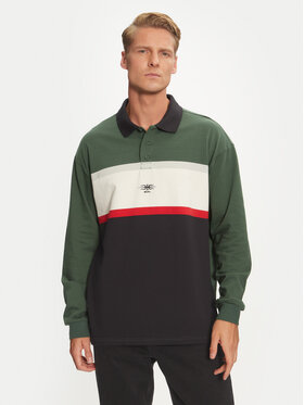 Quiksilver Quiksilver Polo majica Mercury Rugby AQYKT03125 Zelena Loose Fit