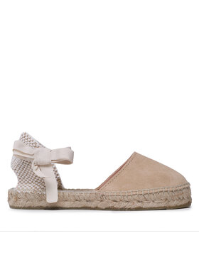 Manebi Espadrilky Manebi Suede Flat Valenciana Espadrilles K 1.1 P0 Béžová