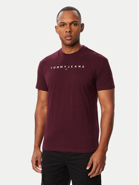 Tommy Jeans Tommy Jeans Camiseta Linear Logo DM0DM20744 Violeta Regular Fit
