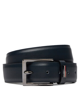 Tommy Hilfiger Pánsky opasok Tommy Hilfiger Business 3.5 AM0AM12062 Tmavomodrá