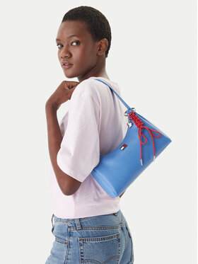 Tommy Jeans Handtasche Tommy Jeans Tjw City Charm Shoulder Bag AW0AW18458 Blau