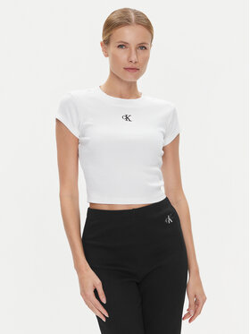 Calvin Klein Jeans Calvin Klein Jeans Póló J20J218337 Fehér Slim Fit