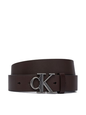 Calvin Klein Pasek Calvin Klein Ck Buckle Smooth 35Mm LV04D7091G Brązowy ciemny