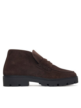 Tommy Hilfiger Botines Tommy Hilfiger Th Enamel Charm Loafer Boot FW0FW09680 Marrón