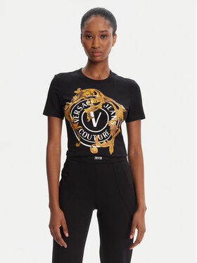 Versace Jeans Couture Versace Jeans Couture Camiseta 79HAHE01 CJ02E Negro Regular Fit