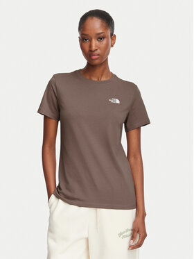 The North Face The North Face Camiseta Evolution Simple Dome Slm NF0A8FX7 Marrón claro Regular Fit