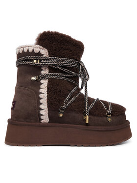 Mou Čizme za snijeg Mou Mini Eskimo FW681014M Tamno smeđa