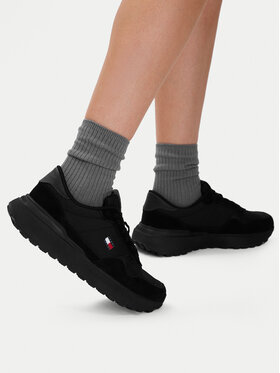 Tommy Jeans Sneakersy Tommy Jeans Modern Runner Mix EN0EN03100 Czarny