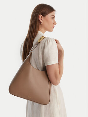 Calvin Klein Torebka Calvin Klein Hardware Adj Strap Medium Bag LV04F3402G Beżowy