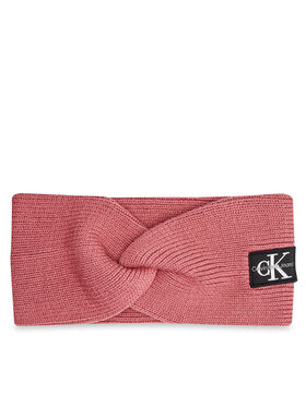 Calvin Klein Textilní čelenka Calvin Klein Mono Logo Patch K60K612660 Růžová