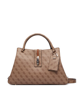 Guess Τσάντα Guess Yvonne Logo HWSG23 78220 Ανοιχτό καφέ