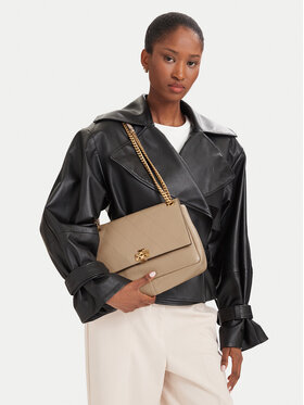 Tory Burch Сумка Tory Burch Charlie Quilted Shoulder Bag 185828 Кремовий