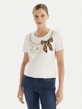 Fracomina Fracomina Camiseta FR25WT3004J40108 Blanco Regular Fit