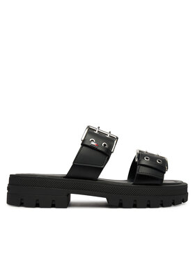 Tommy Jeans Klapki Tommy Jeans Tjw Buckle Straps Sandal EN0EN02966 Czarny