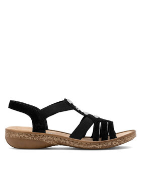 Rieker Sandály Rieker 62831-00 Černá
