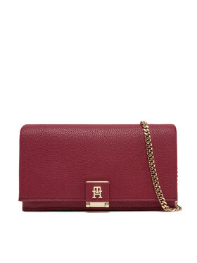 Tommy Hilfiger Kabelka Tommy Hilfiger Th Her Flap W/Chain AW0AW17403 Červená