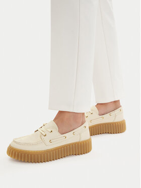 Clarks Туфлі Clarks Torhill Boat 26186302 Écru
