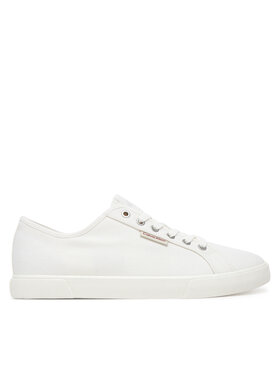 Calvin Klein Jeans Sneakers aus Stoff Calvin Klein Jeans Ess Vulc Low Mg Cv YM0YM01301 Weiß
