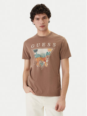 Guess Guess Футболка M6GI33 K3310 Коричневий Regular Fit