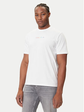 Calvin Klein Jeans Calvin Klein Jeans Majica Pride Graphic LV04RC815G Bela Relaxed Fit