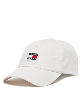 Tommy Jeans Gorra con visera Tommy Jeans Heritage Core Cap AM0AM12933 Blanco